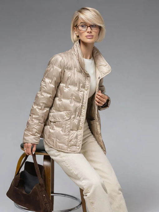 Куртки и дубленки VIVA WEAR 88102 модель 88102-beige-milk Фото