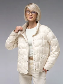 Куртки та дублянки VIVA WEAR 88102 модель 88102-beige-milk Фото