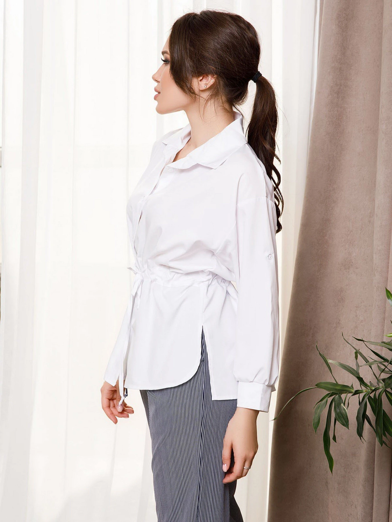 Сорочки ISSA Plus модель SA-5_white Сорочки ISSA Plus модель SA-5_white Фото