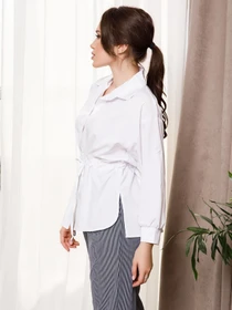 Сорочки ISSA Plus модель SA-5_white Фото