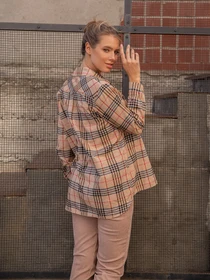 Сорочки ISSA Plus модель 13044_beige Фото