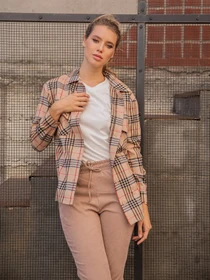 Сорочки ISSA Plus модель 13044_beige Фото