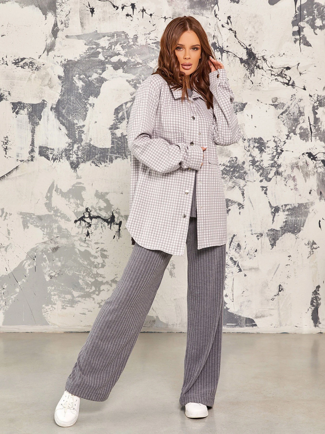 Сорочки ISSA Plus модель 12931_grey Сорочки ISSA Plus модель 12931_grey Фото