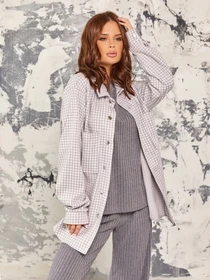 Сорочки ISSA Plus модель 12931_grey Фото