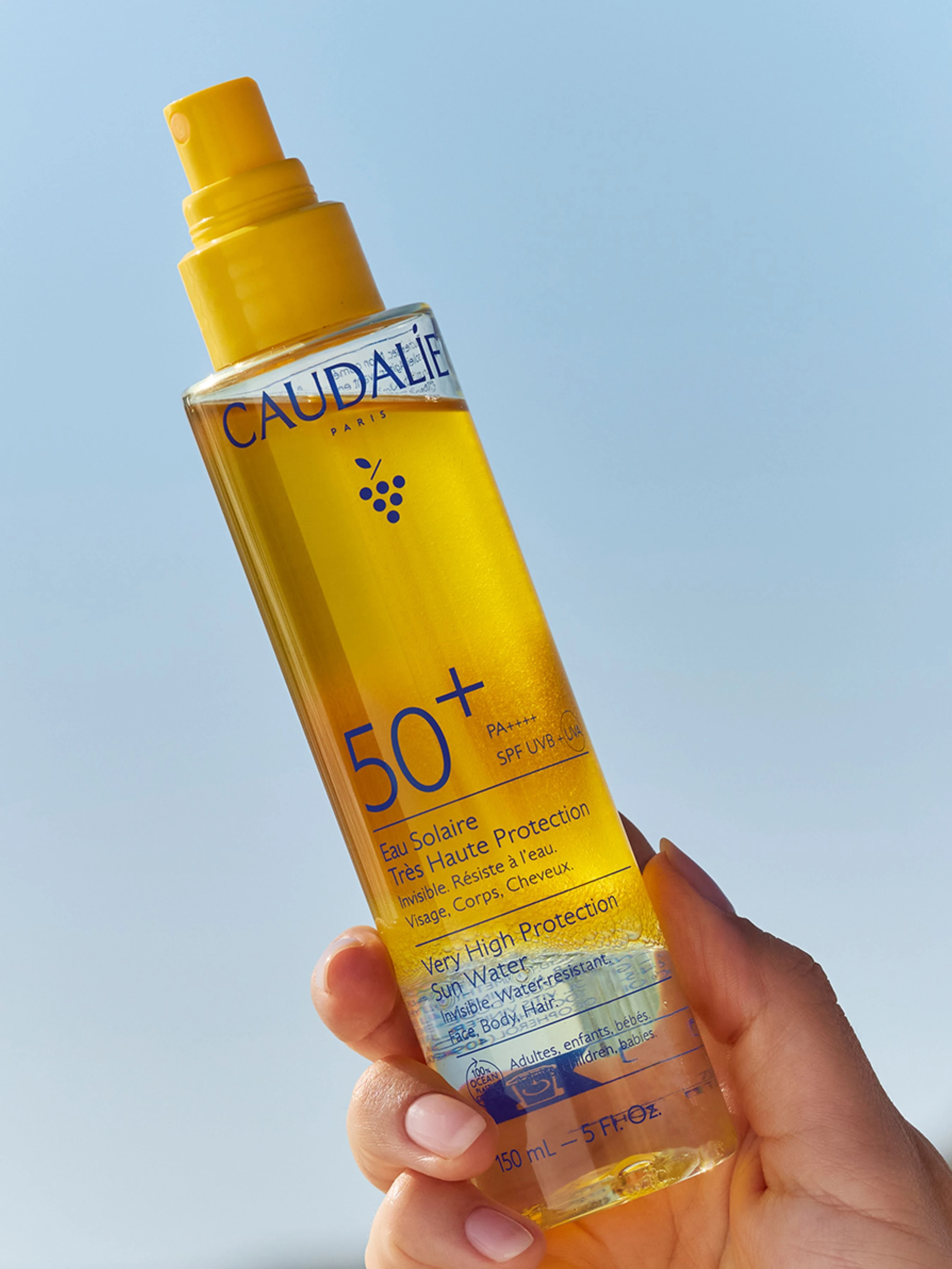 Sun Water Сонцезахисний засіб SPF 50+ дуже високий захист CAUDALIE фото 2