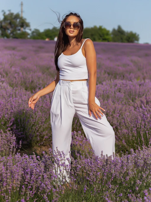 Брюки ISSA Plus модель 12593_white Фото