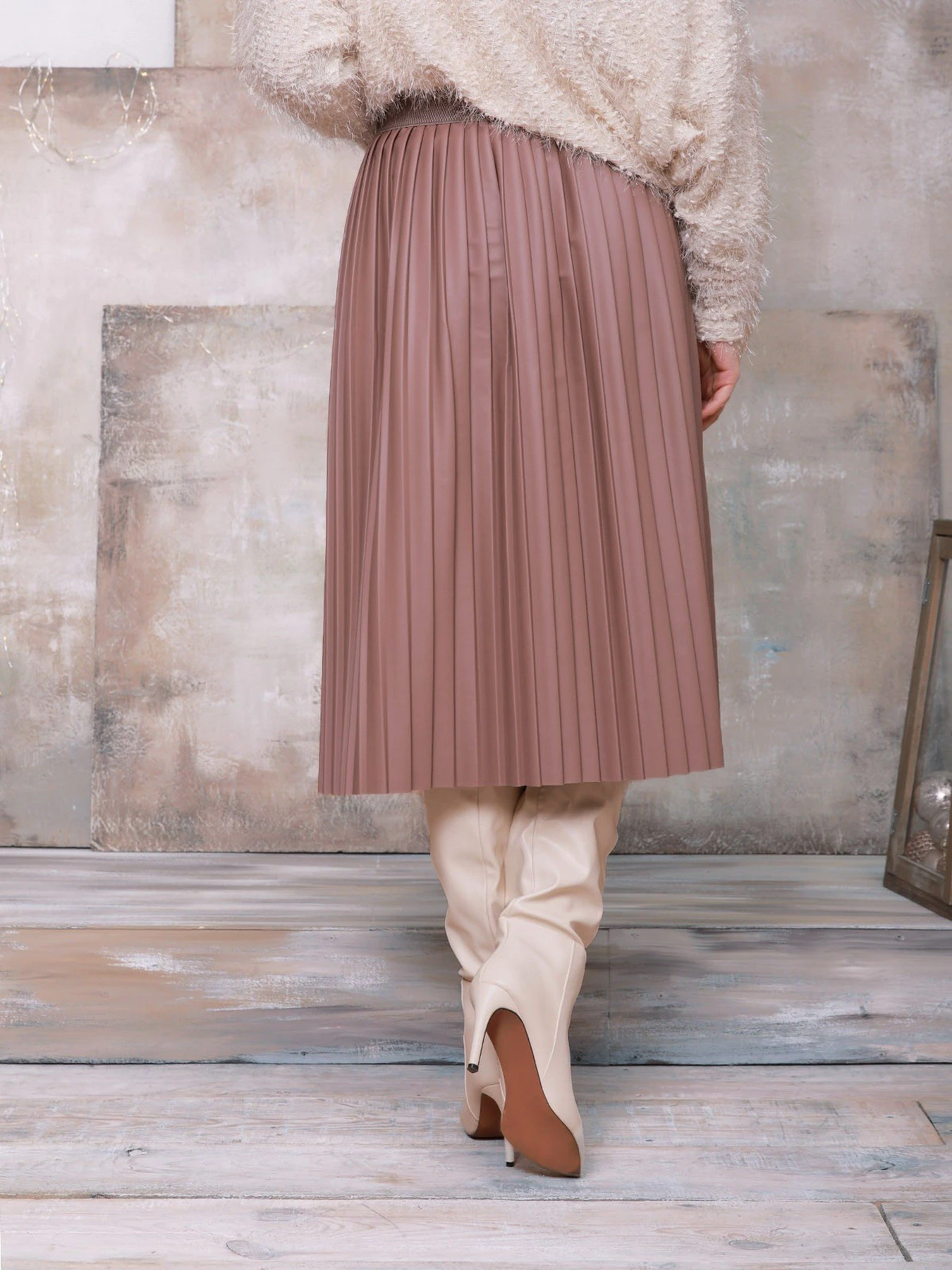 Юбки ISSA Plus модель 11451_beige Фото