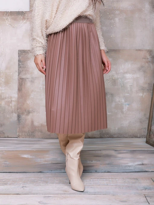 Юбки ISSA Plus модель 11451_beige Фото