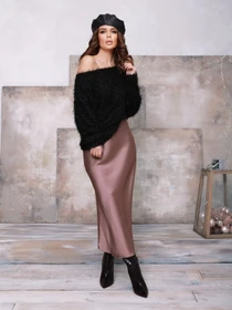 Юбки ISSA Plus модель 12355_darkbeige Фото