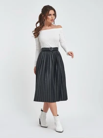 Юбки ISSA Plus модель 11451_black Фото