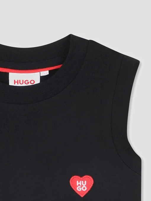 Бавовняна Дитяча Сукня міді HUGO Kids фото 3