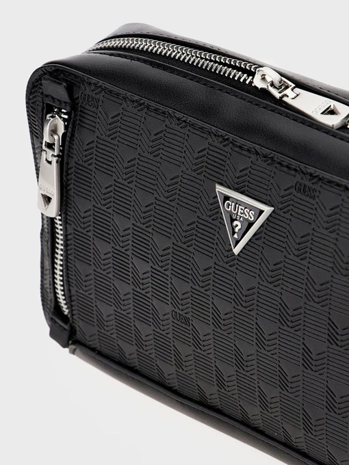 GUESS Поясна сумка колір чорний фото 3
