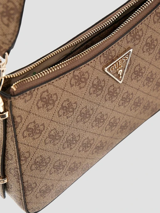 GUESS Шолдер бег колір бежевий фото 3