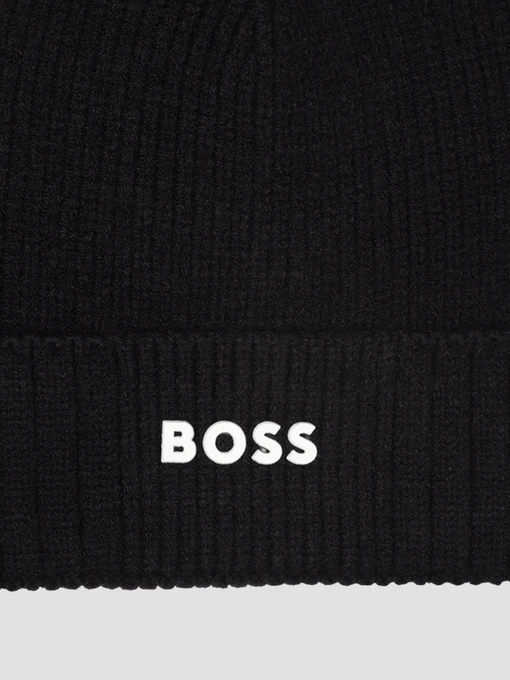 BOSS Kids Шапка колір чорний фото 3