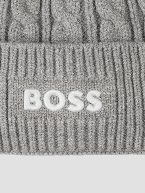 BOSS Kids Шапка колір сірий фото 3