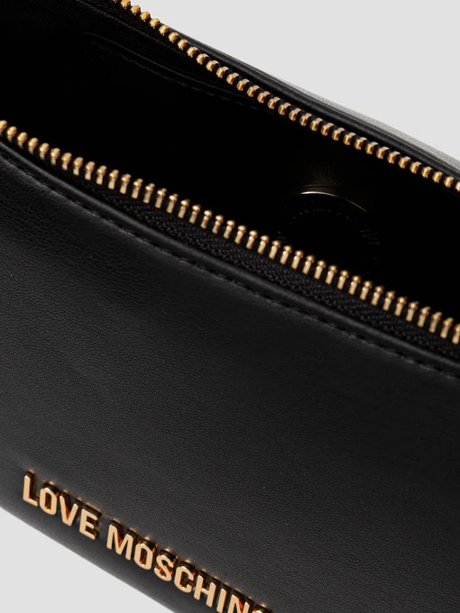 Moschino Шолдер бег колір чорний фото 3