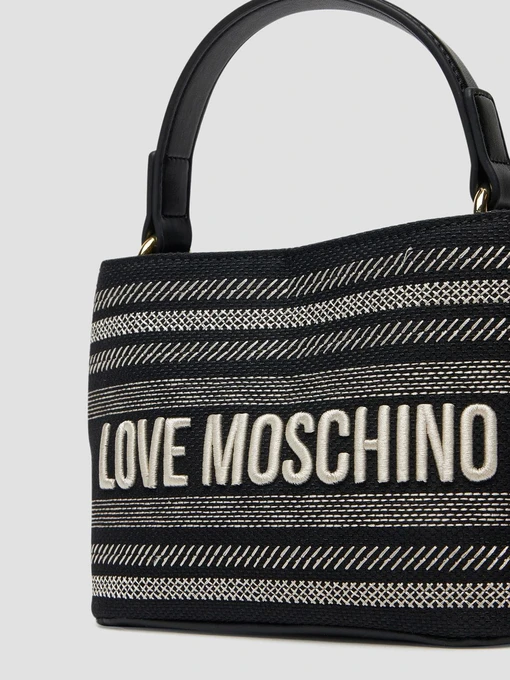 Moschino Крос-боді колір чорний фото 3