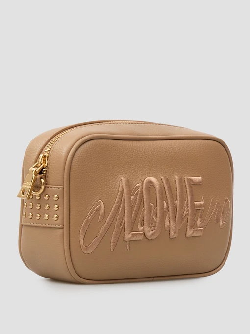 Moschino Крос-боді колір бежевий фото 2
