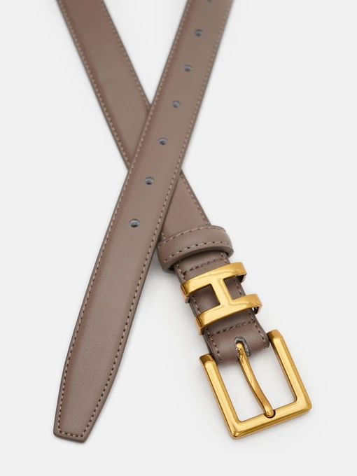 Borsa Leather Ремінь колір тауп фото 2