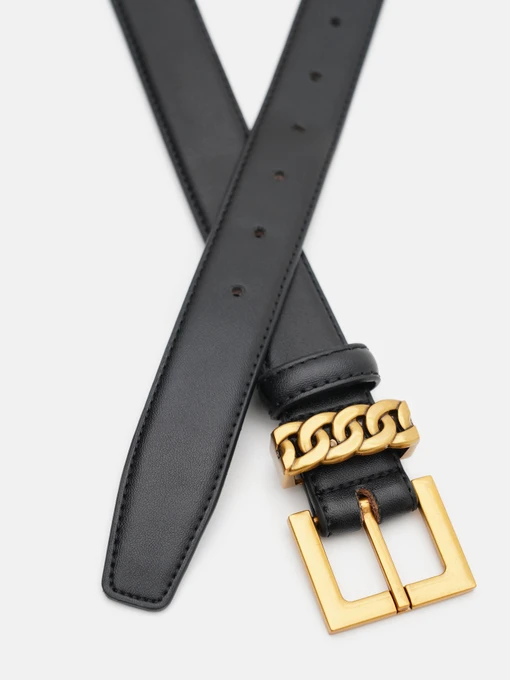 Borsa Leather Ремінь колір чорний фото 2