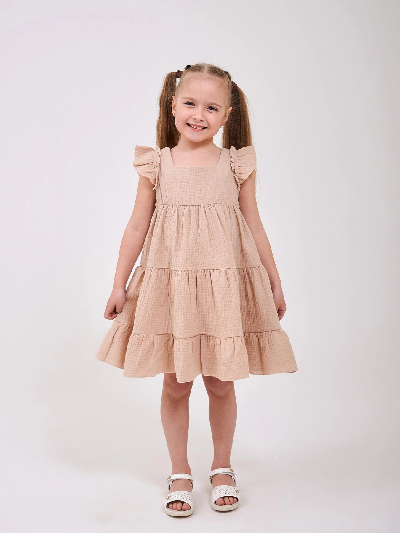 Платья SMIL модель smil_120481-1-bezevyj Фото