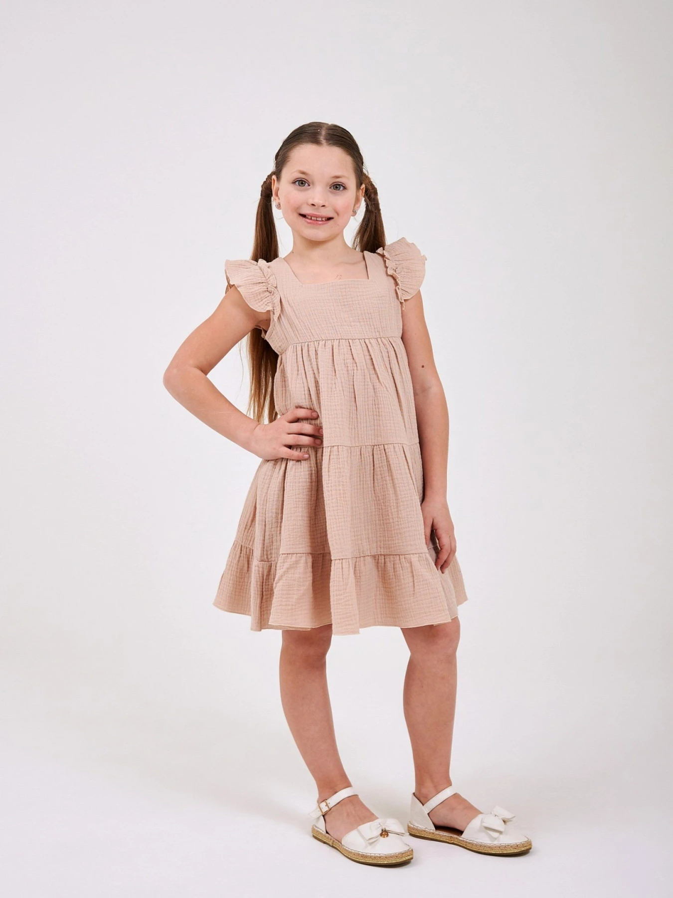 Платья SMIL модель smil_120481-1-bezevyj Фото