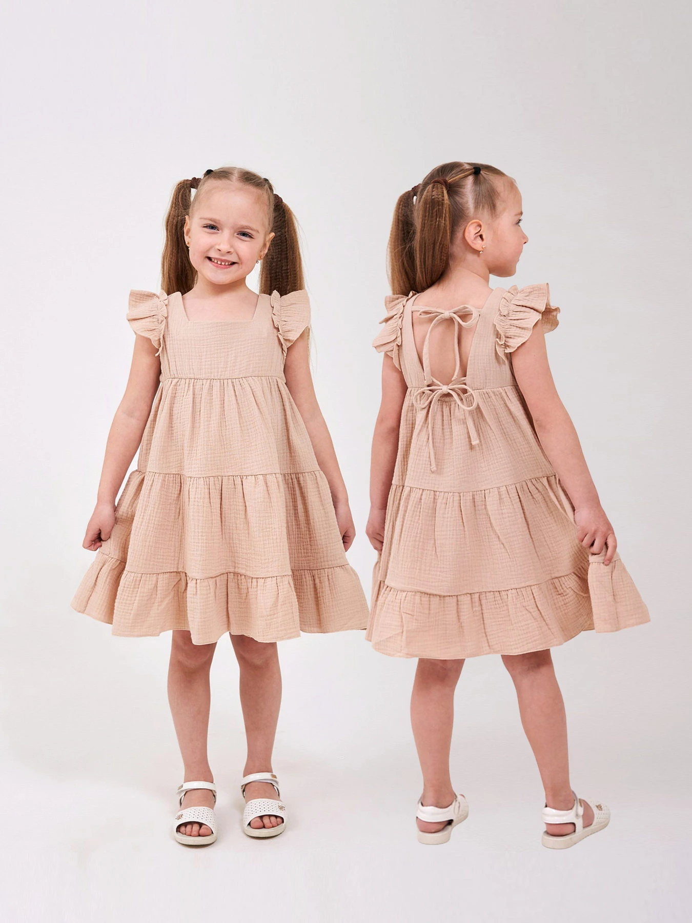 Платья SMIL модель smil_120481-1-bezevyj Фото