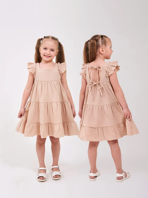 Платья SMIL модель smil_120481-1-bezevyj Фото
