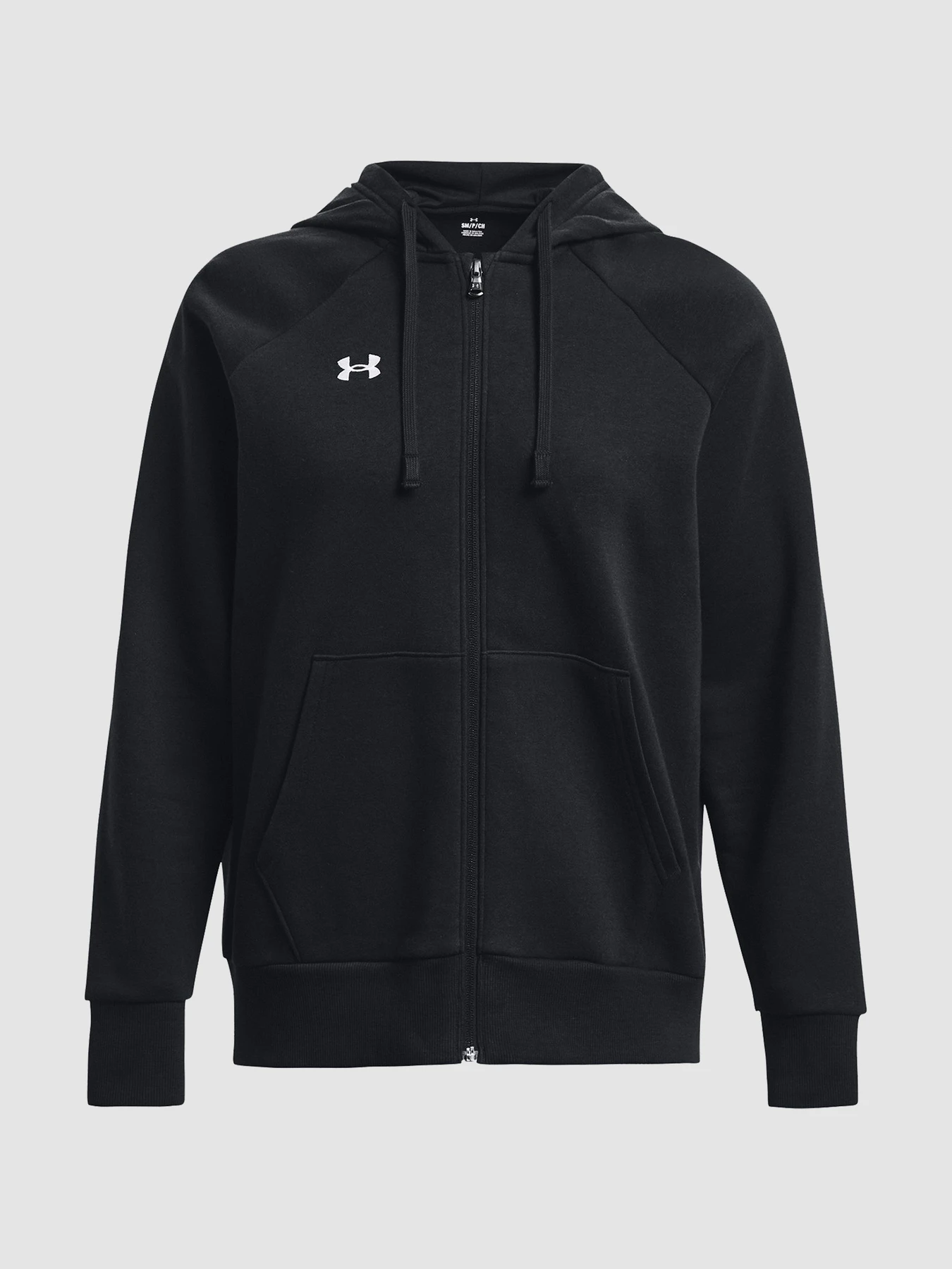Худи и свитшоты Under Armour Ua Rival Fleece Fz Hoodie-Blk Black модель 1379497-001 Фото