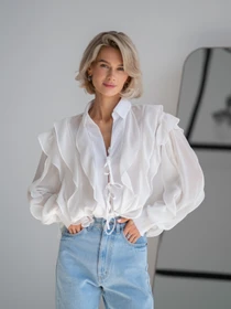 Сорочки Emmelie Delage MERINGUE модель o_BLMER-02 Фото