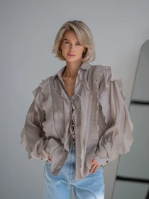 Сорочки Emmelie Delage MERINGUE модель o_BLMER-03 Фото