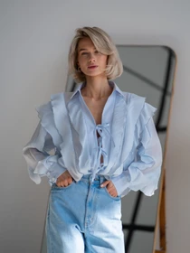 Сорочки Emmelie Delage MERINGUE модель o_BLMER-08 Фото