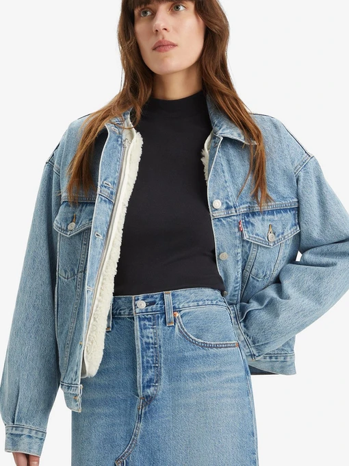 Бавовняна Жіноча Джинсова куртка Levi's фото 3