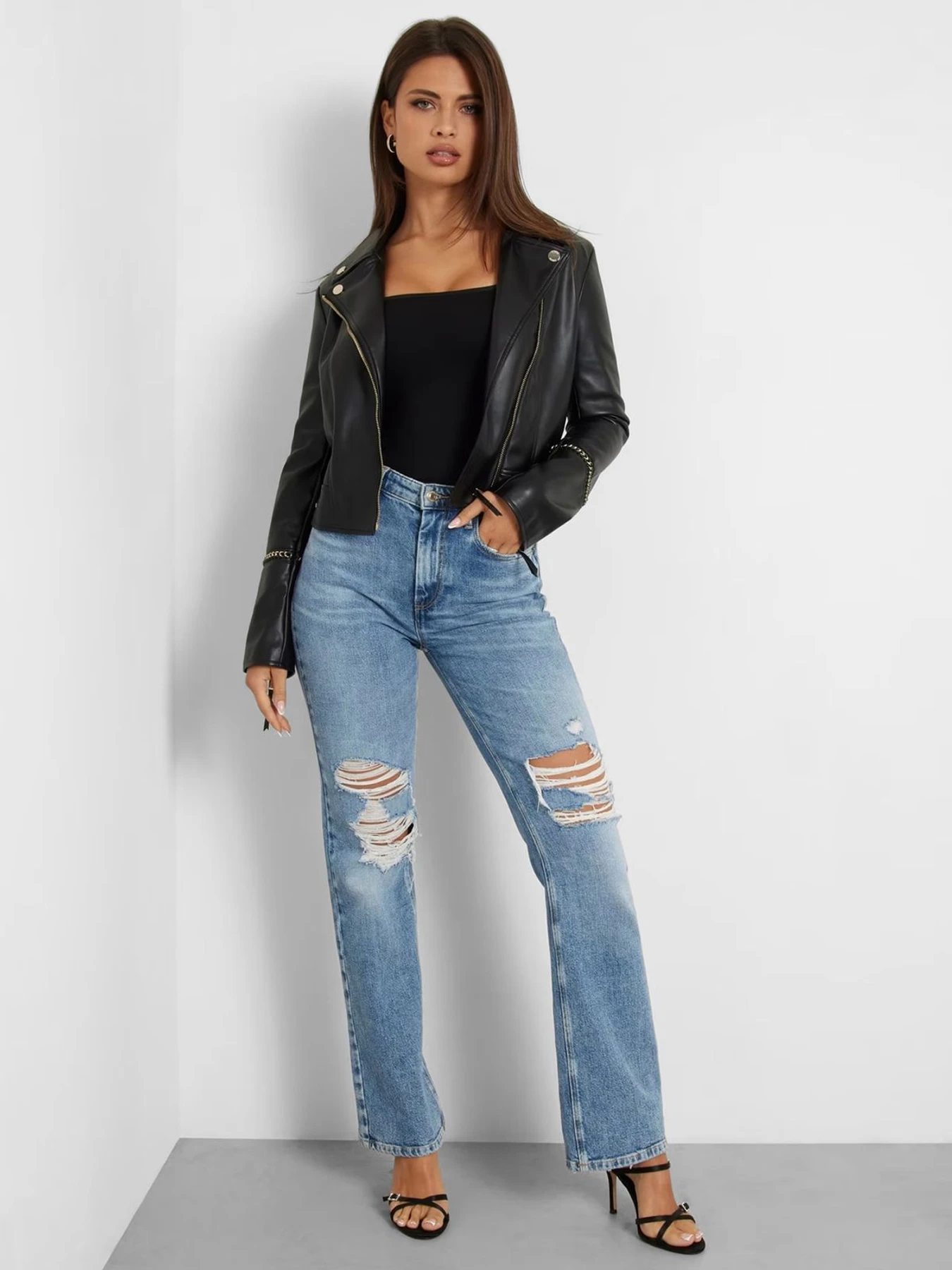 Куртки та дублянки GUESS модель W4YL21.WE480;JBLK Куртки та дублянки GUESS модель W4YL21.WE480;JBLK Фото