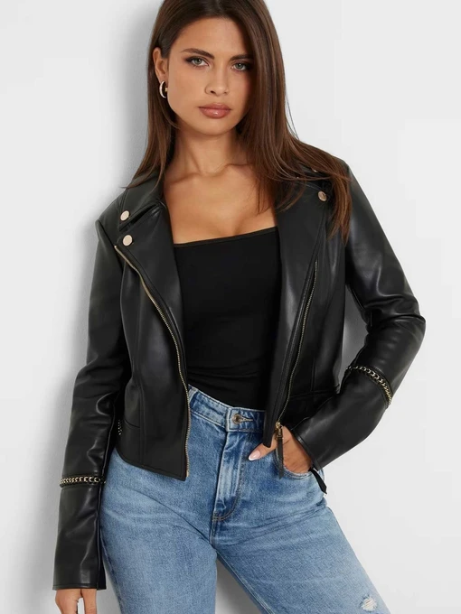 Куртки и дубленки GUESS модель W4YL21.WE480;JBLK Фото