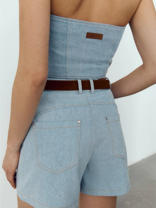 Бавовняні Жіночі Джинсові шорти Gepur фото 2