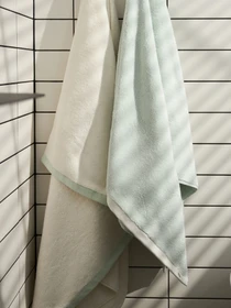 Полотенце из натурального хлопка "Терра" жемчужный MBM HOME модель BT-14 PEARL/AQUAMARINE Фото