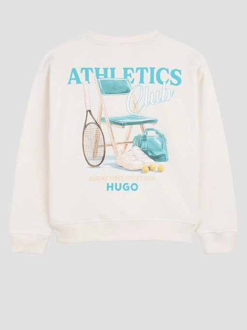 Бавовняний Дитячий Світшот HUGO Kids фото 2
