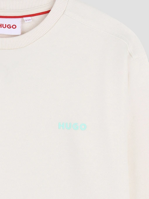 Бавовняний Дитячий Світшот HUGO Kids фото 3