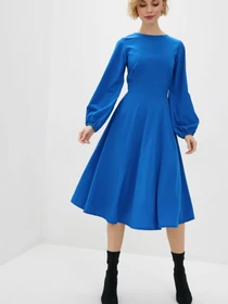 Платья ISSA Plus модель 12563_blue Фото