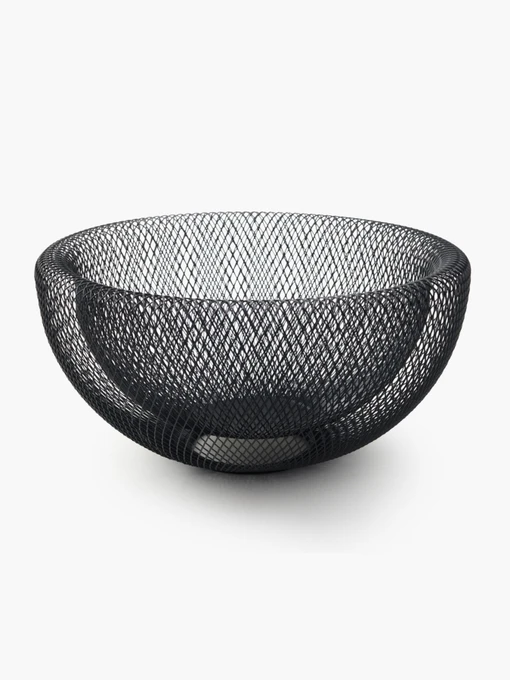 Корзина для фруктов металлическая черная MBM HOME модель KP-143 BLACK Фото