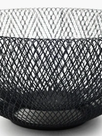 Корзина для фруктов металлическая черная MBM HOME модель KP-143 BLACK Фото