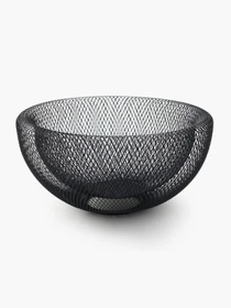 Корзина для фруктов металлическая черная MBM HOME модель KP-143 BLACK Фото