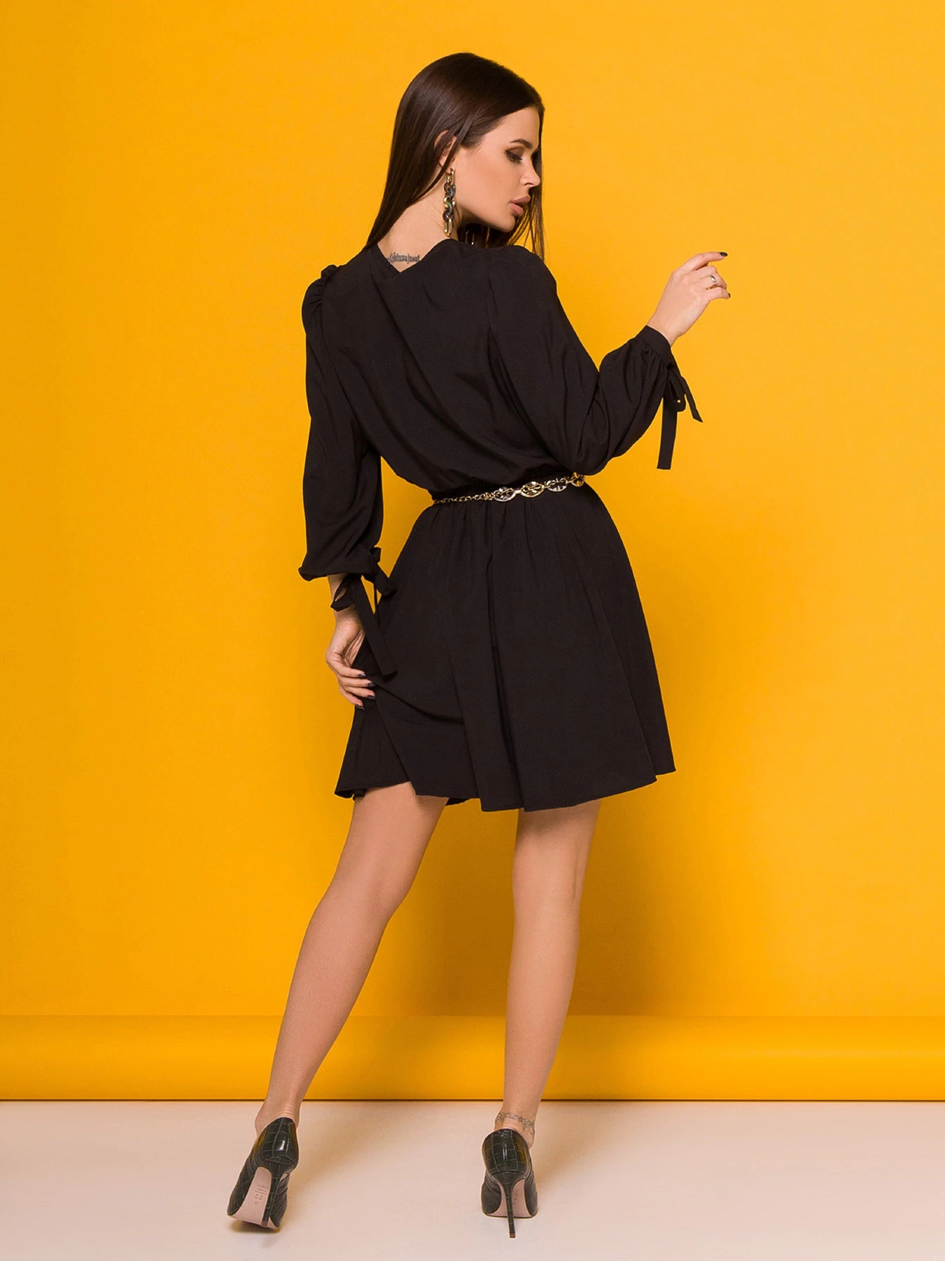 Платья ISSA Plus модель SA-373_black Платья ISSA Plus модель SA-373_black Фото