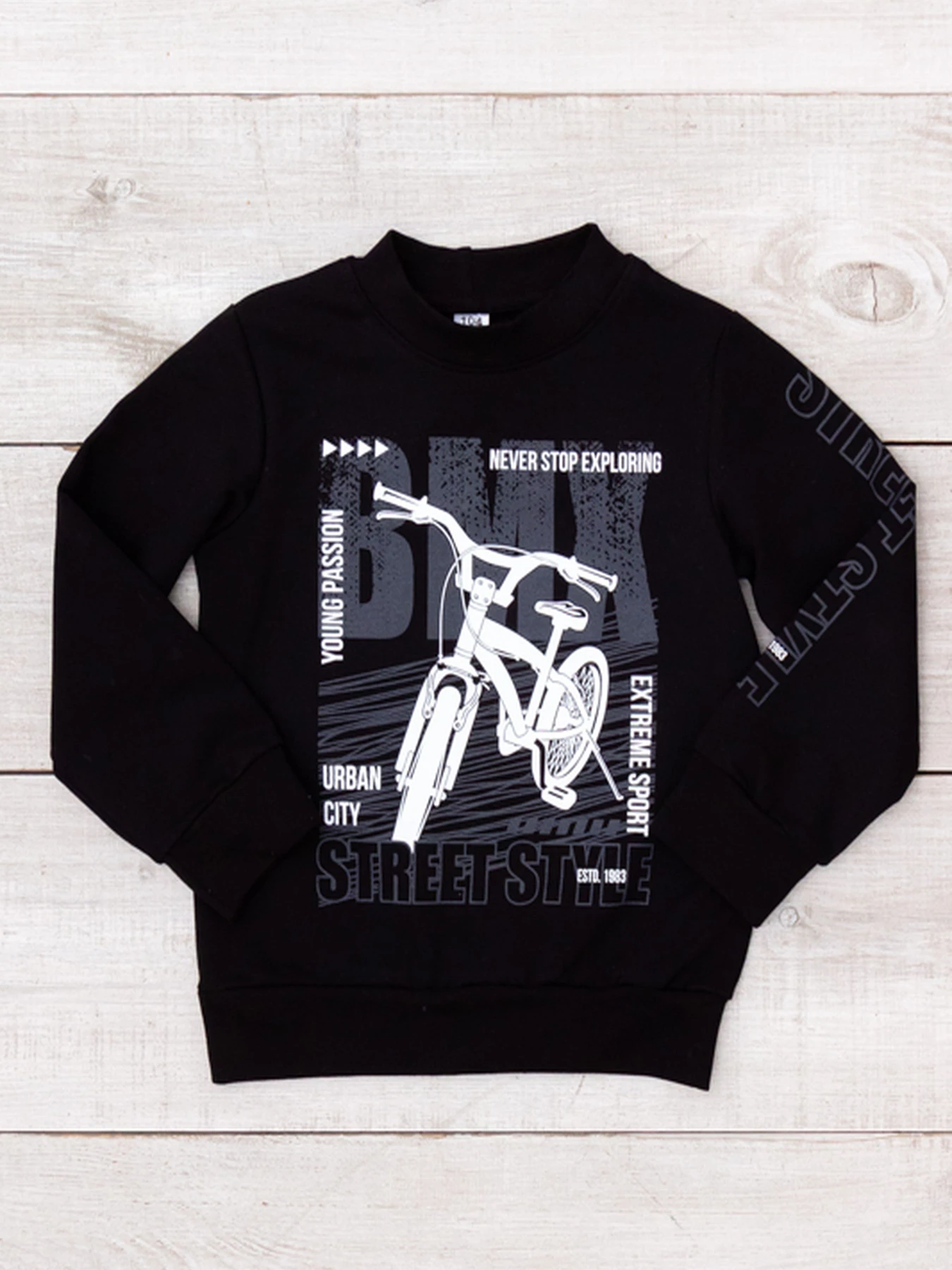 Худи и свитшоты Носи своє модель 6069-057-33-4-chornij-street-style Фото