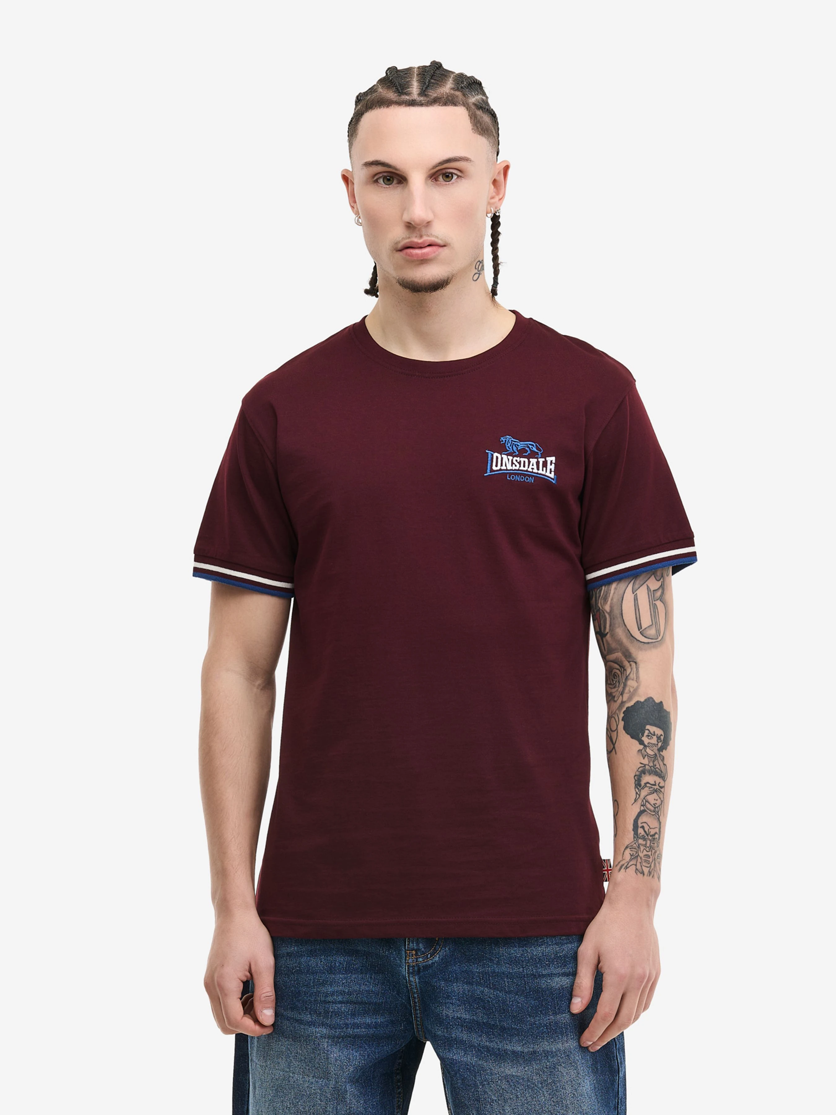 Бавовняна Чоловіча Футболка Lonsdale SHILDON