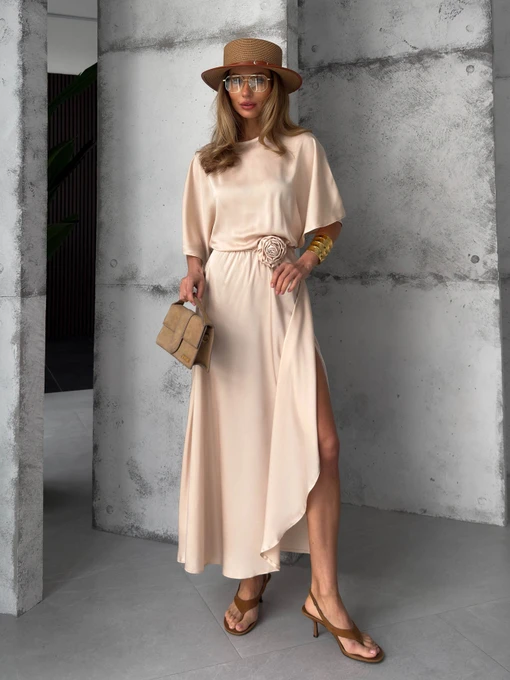 Платья Jadone Fashion модель Suknya_Rouz_bej Фото