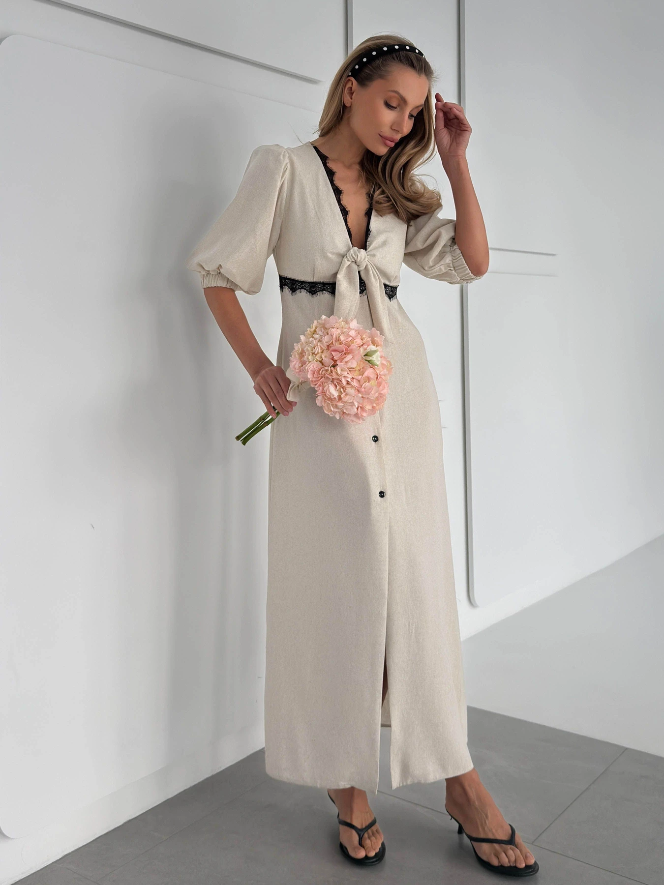 Платья Jadone Fashion модель Suknya_Lavita_bej Фото