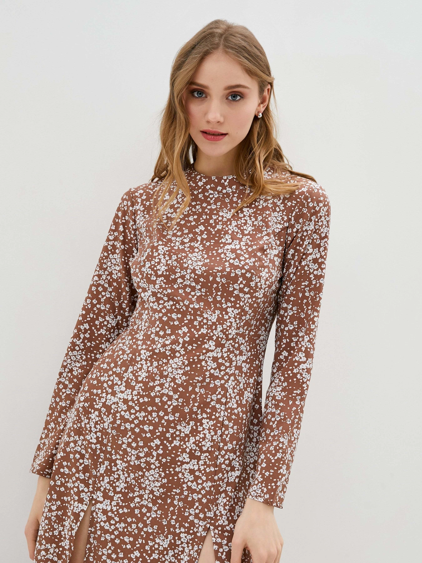 Сукні ISSA Plus модель SA-376_brown Сукні ISSA Plus модель SA-376_brown Фото
