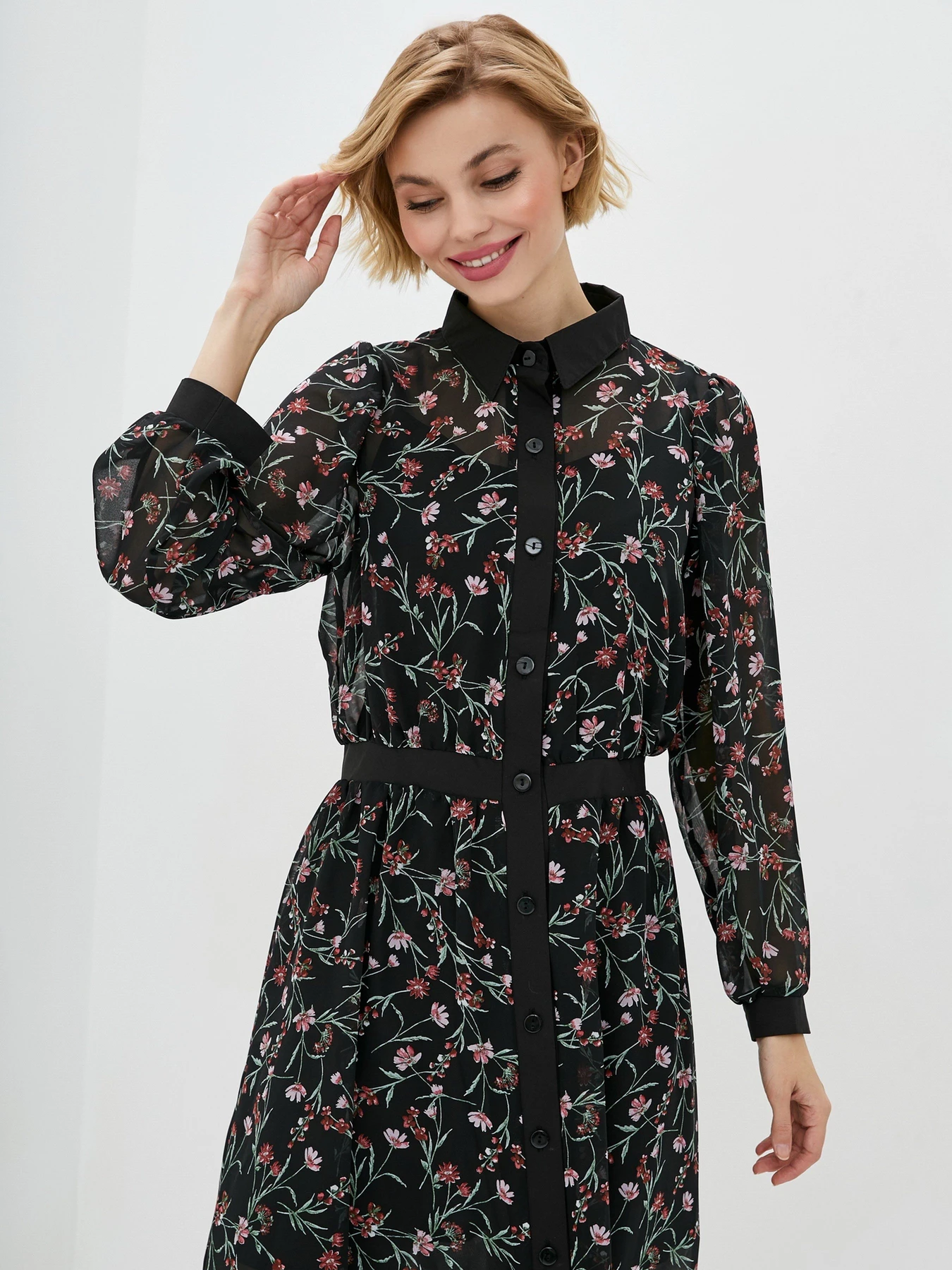 Платья ISSA Plus модель SA-367_black Фото